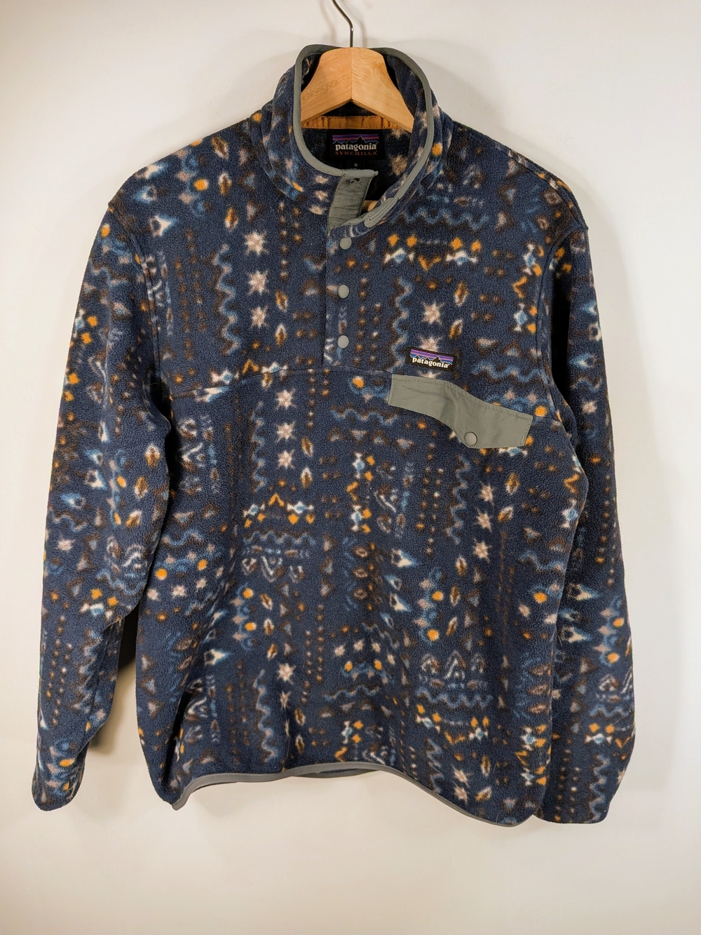 Patagonia Lightweight Synchilla Snap-T Wandering Woods Aztec Fleece - Size M